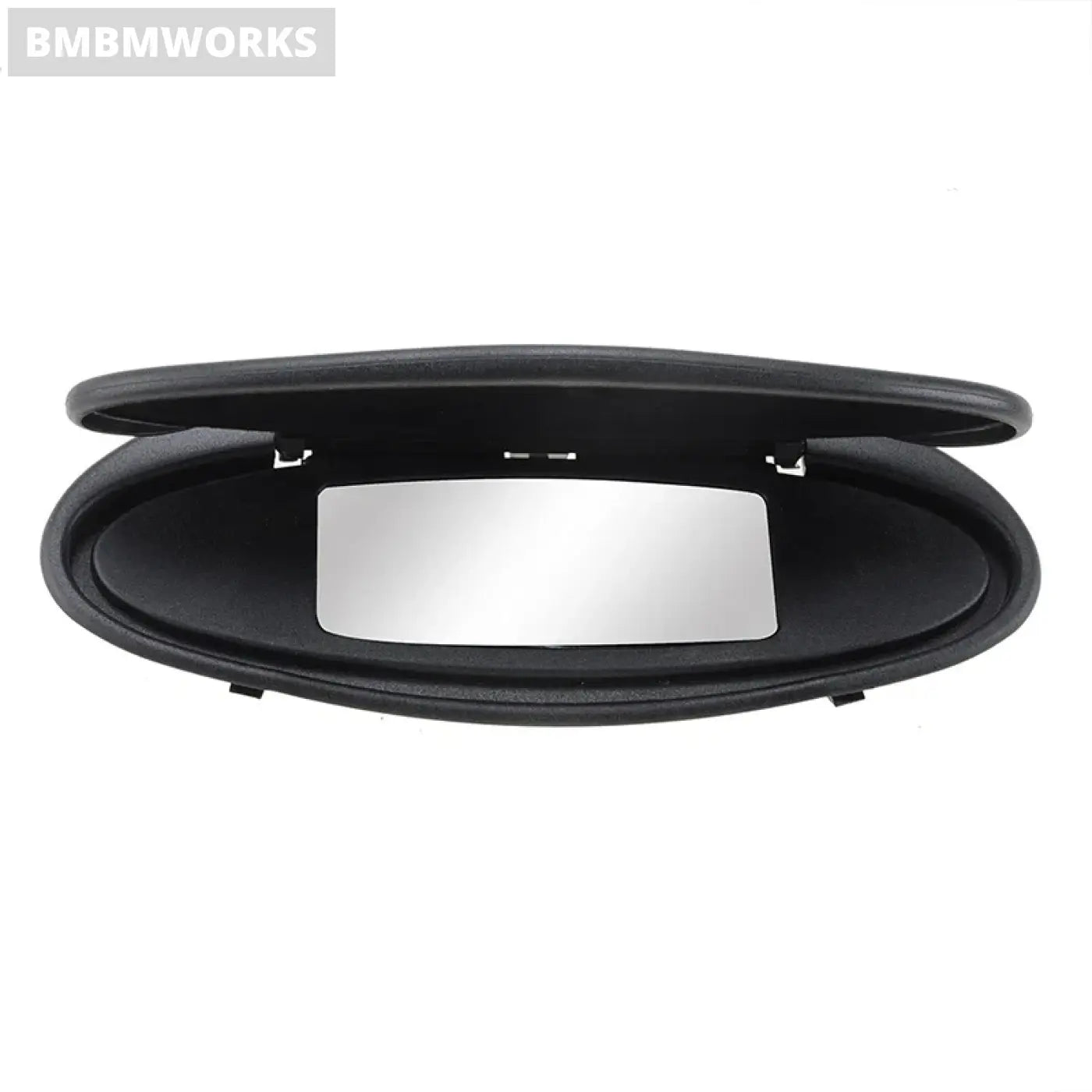 Sun Visor Vanity Mirror Assembly Frame Black For 1996-2010 Porsche 996 / 997 - 911 986 / 987 Boxster Cayman