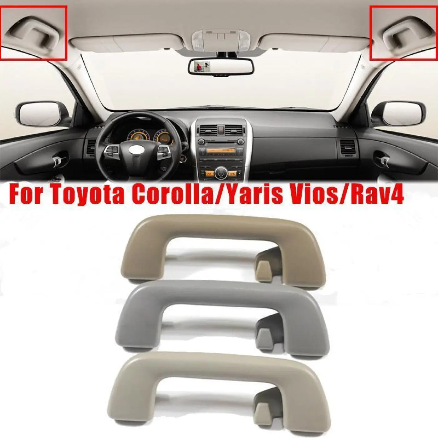 Toyota Corolla Prius Highlander Rav4 Yaris Interior Ceiling Roof Pull Handle