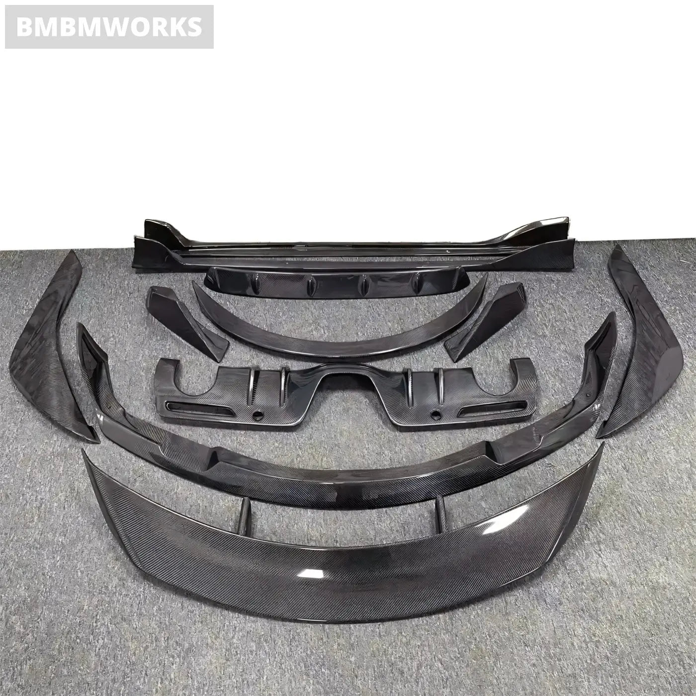 Toyota Supra A90 Carbon Fiber Body Kit (Diffuser Spoiler Lip Skirts) Body Kits & Performance