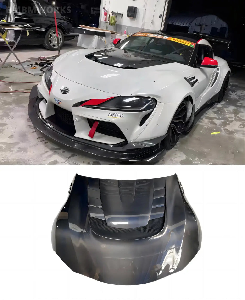 Toyota Supra A90 MK5 Carbon Fiber Hood Bonnet Body Kits & Performance