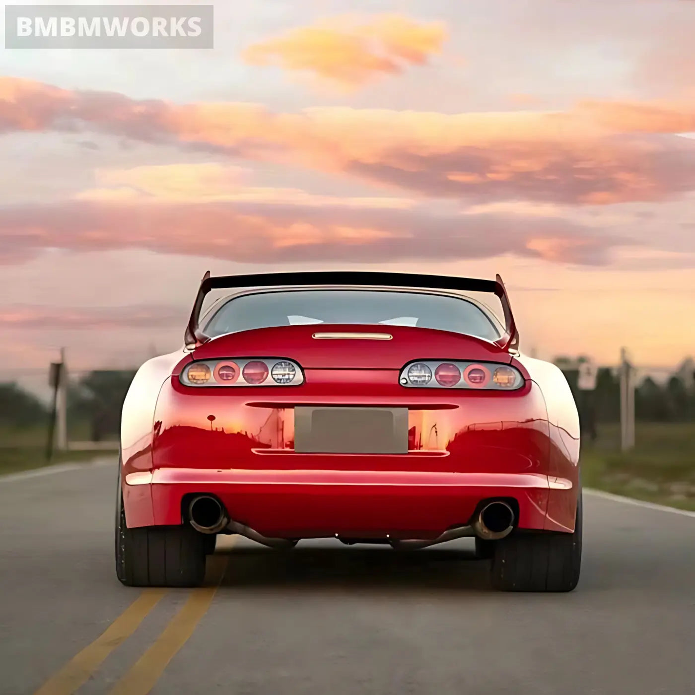 Toyota Supra MK4 A80 TR-Style Carbon Fiber Rear Spoiler Wing Body Kits & Performance