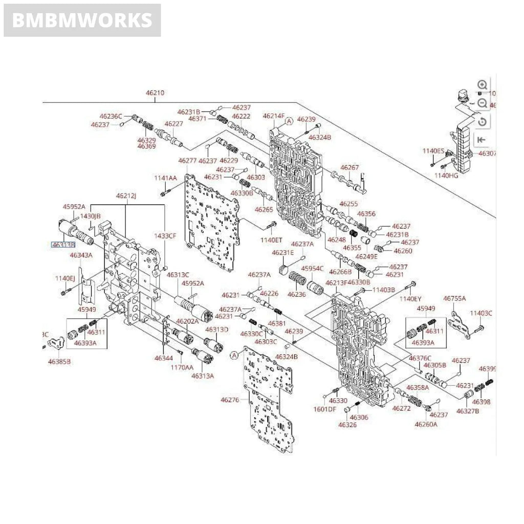 Transmission Solenoid Valve Hyundai Ix35 Tucsoni40 Santa Fe Kia Sorento Cadenza