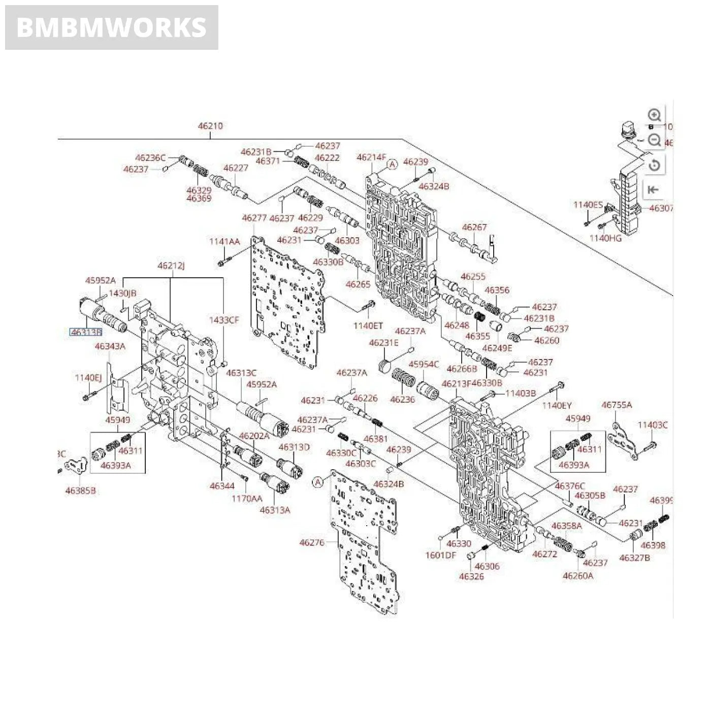 Transmission Solenoid Valve Hyundai Ix35 Tucsoni40 Santa Fe Kia Sorento Cadenza
