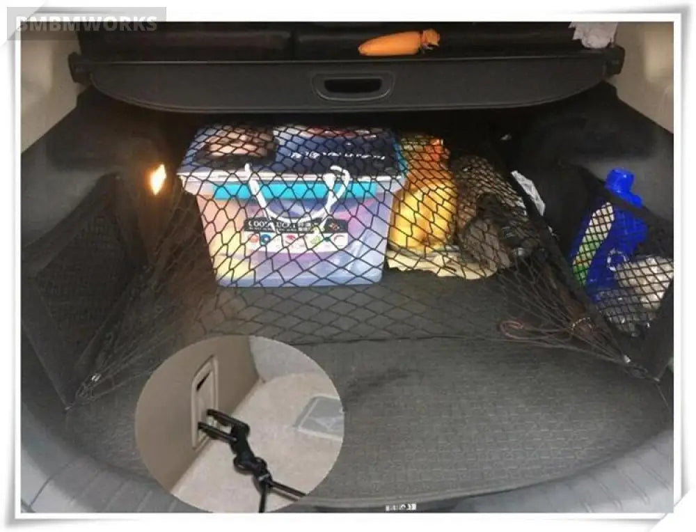 Trunk Net Mesh Storage Bag Pocket Bmw X1 X2 X3 X4 X5 X6 Audi Q1 Q2 Q3 Q4 Q5 Q6