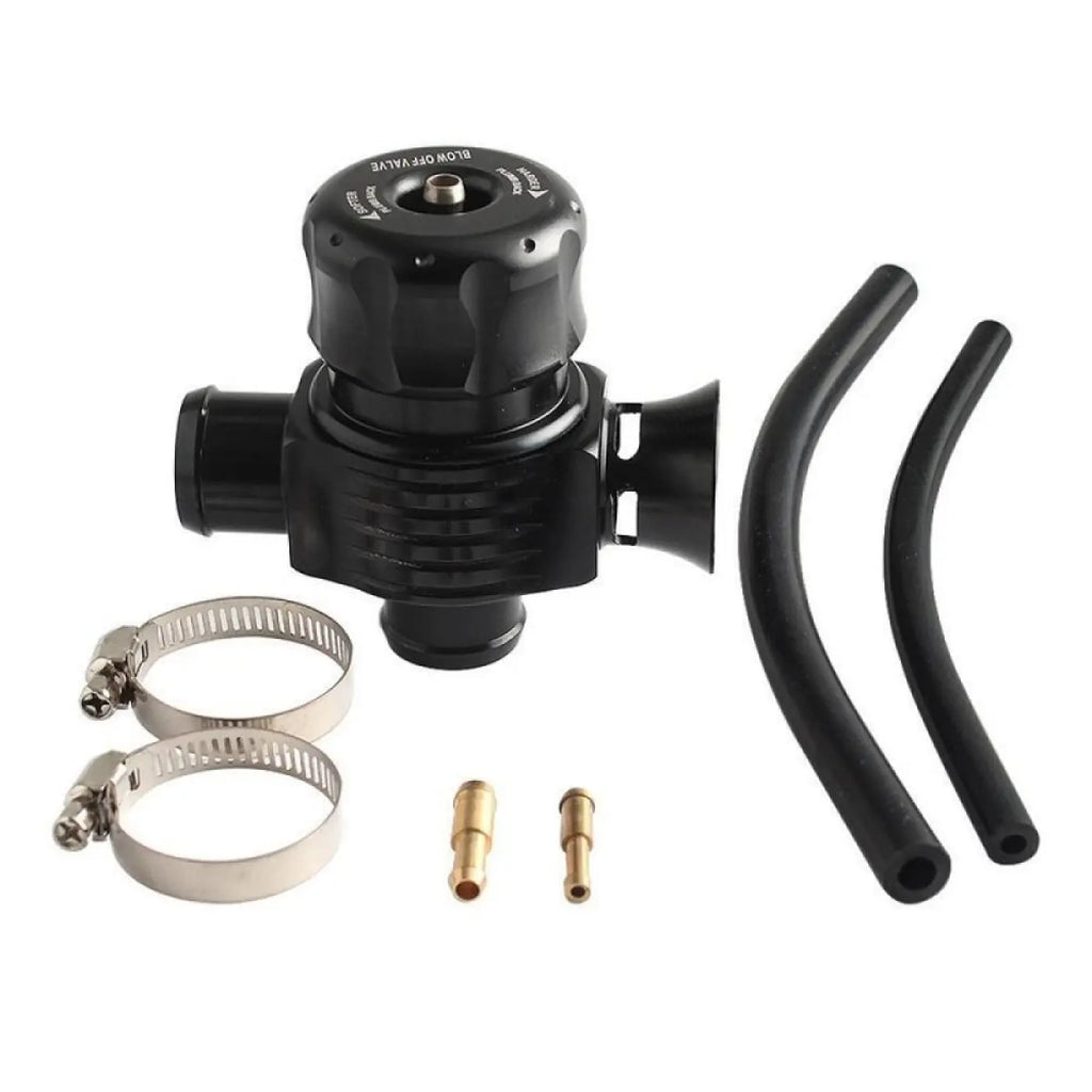 Turbo Diverter Dump Blow Off Valve Dual Port W/ Horn Scion Vw Mk4 Golf Polo Gti