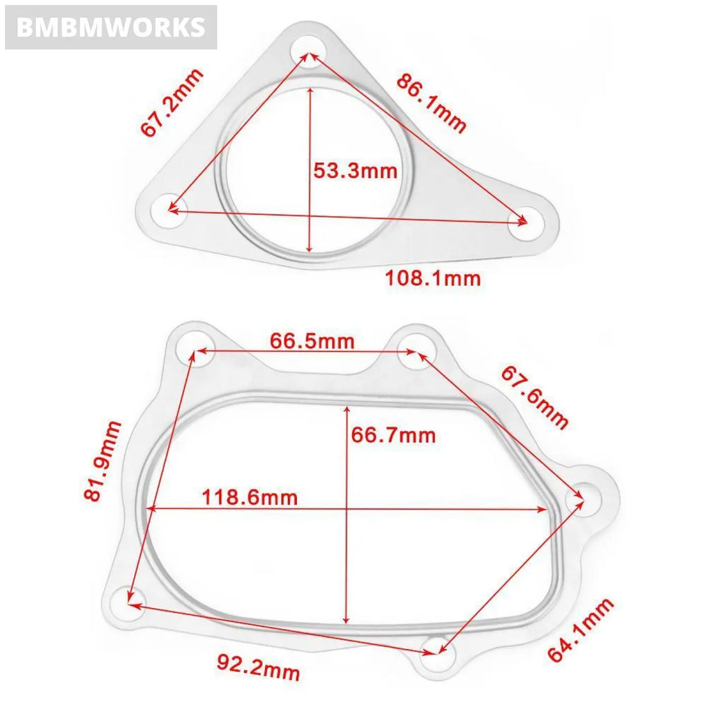Turbo Gaskets Down Pipe Manifold Gasket Kit Subaru Toyota Ej20 Ej25 Td04L Td05H