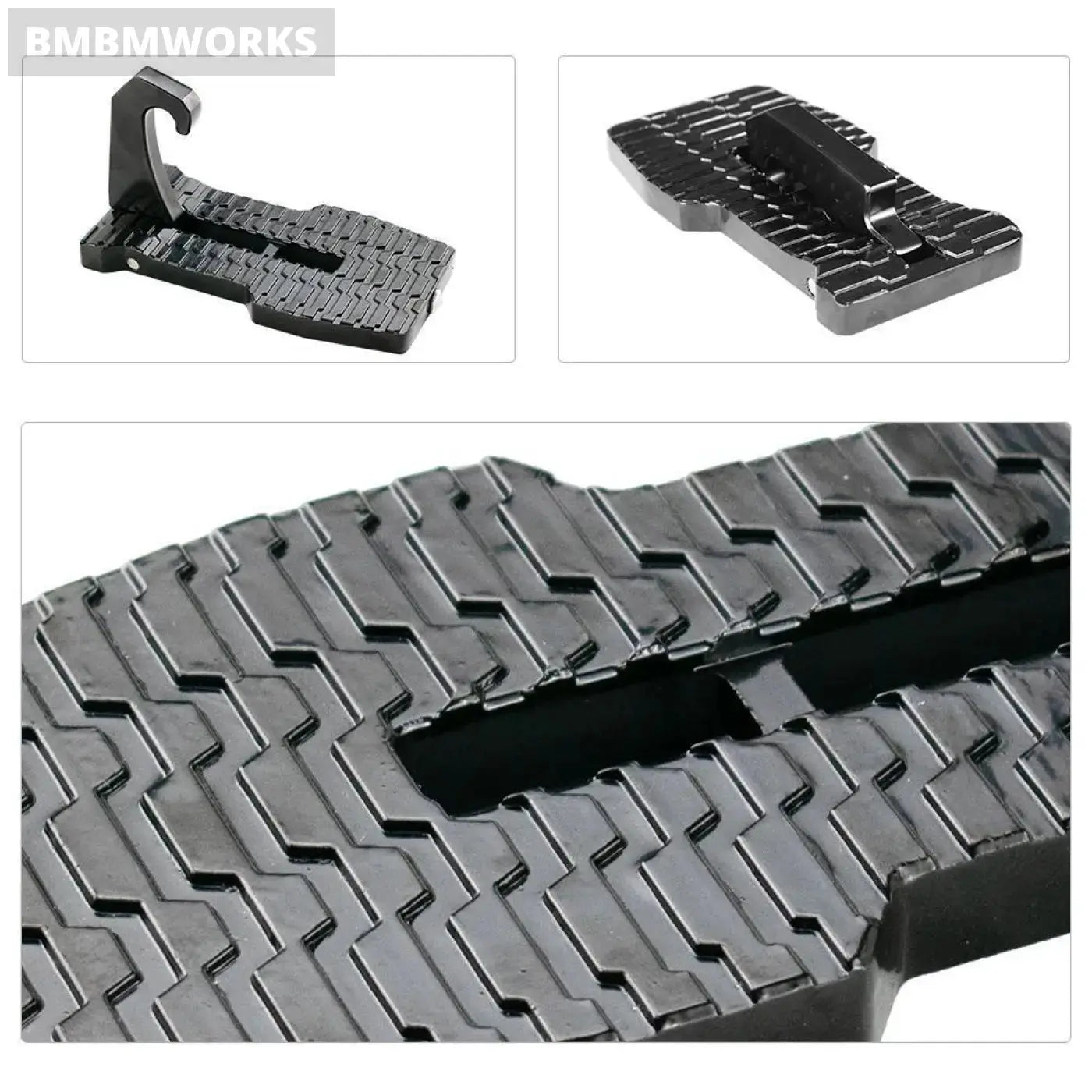 Universal Auxiliary Pedal Roof Top Rack Access Trunk Suv Jeep Ladder Aluminum