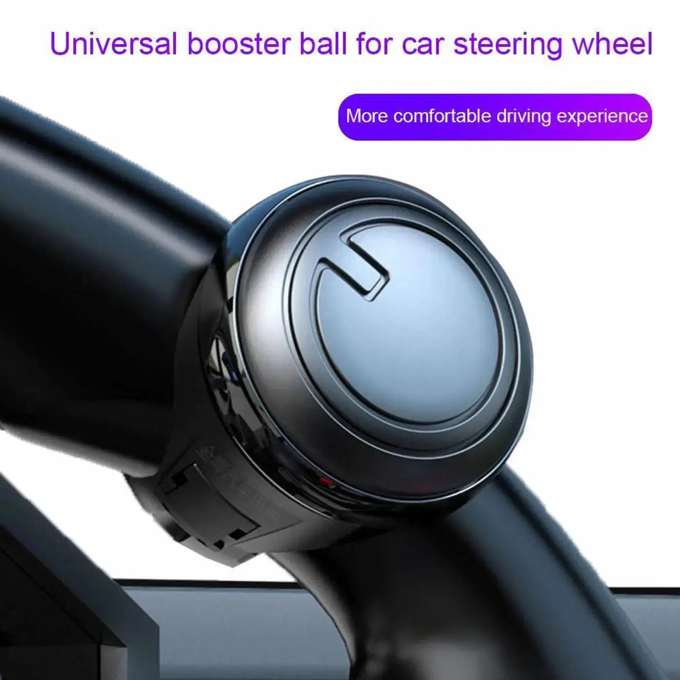 Universal Turning Steering Wheel Spinner Knob 360 Rotation Power Handle Booster