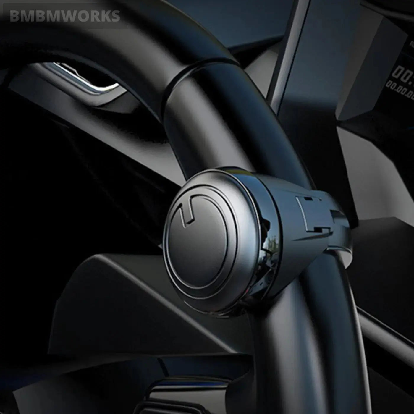 Universal Turning Steering Wheel Spinner Knob 360 Rotation Power Handle Booster
