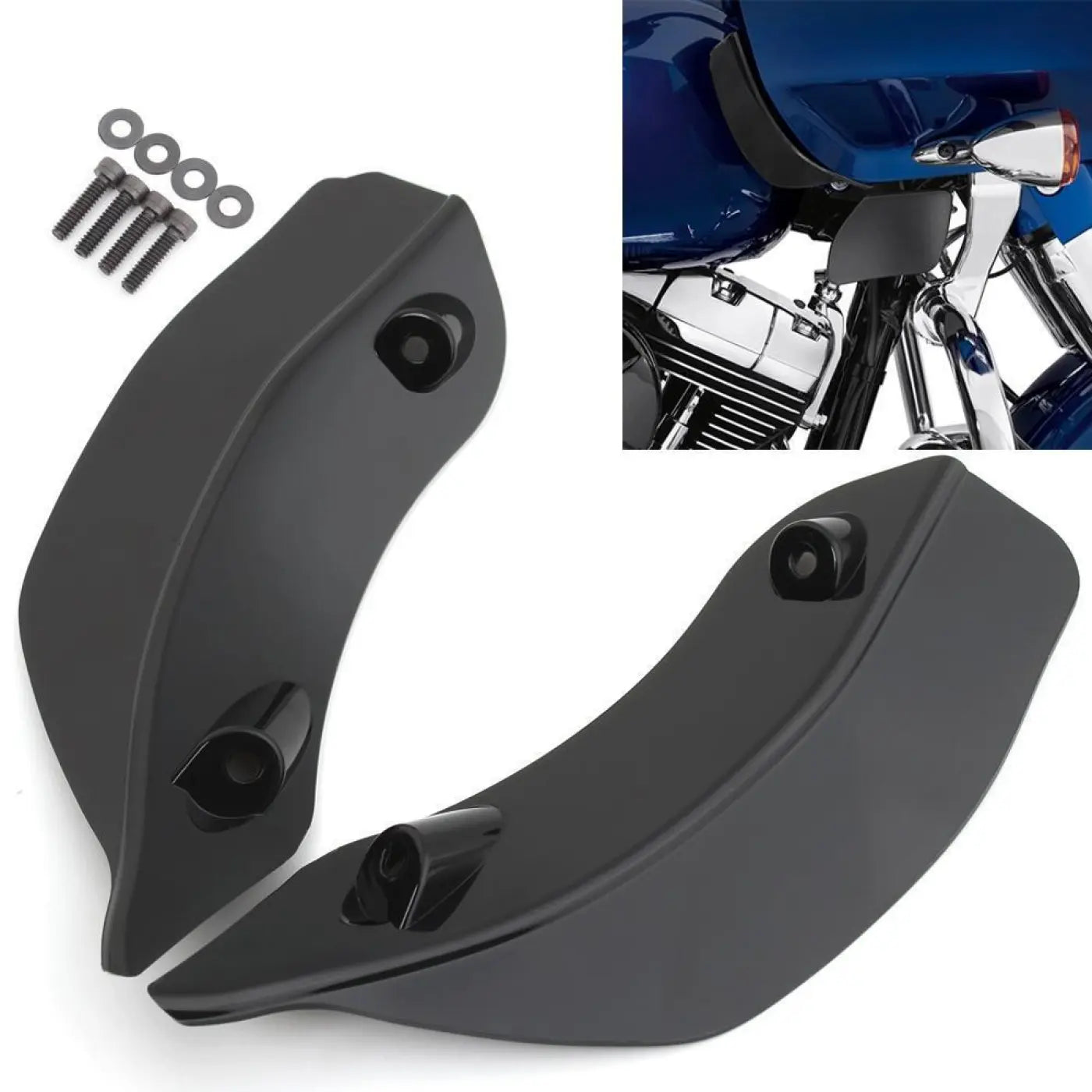 Upper Batwing Fairing Accents Air Deflector Harley Road Glide Fltrx Fltrxs Fltru