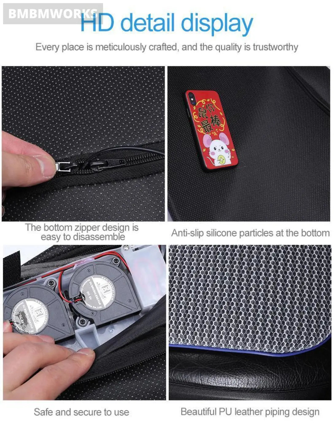 Usb Cooling Ventilation Seat Cushion Pad Chevrolet Cruze-Cruze 2017-2019