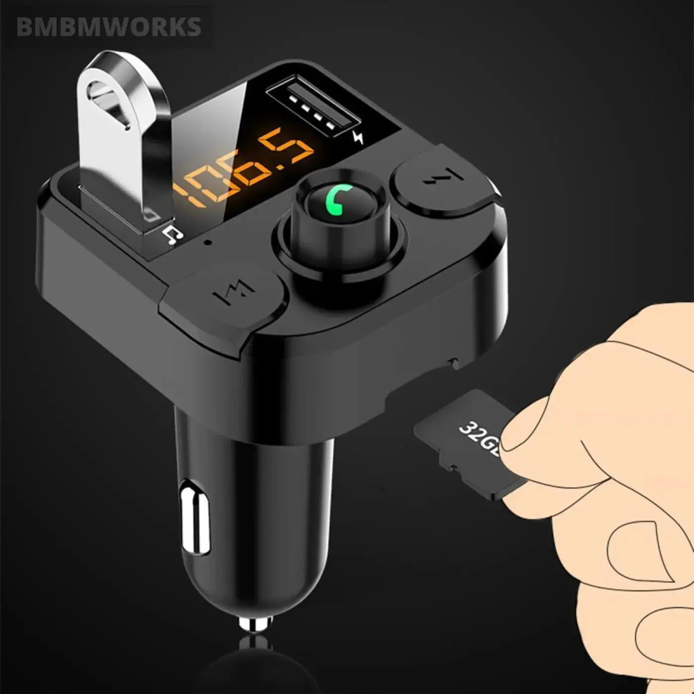 Usb Kit Charger Bluetooth 5.0 Fm Transmitter Cooper R50 R52 R53 R55 R56 R57 R60