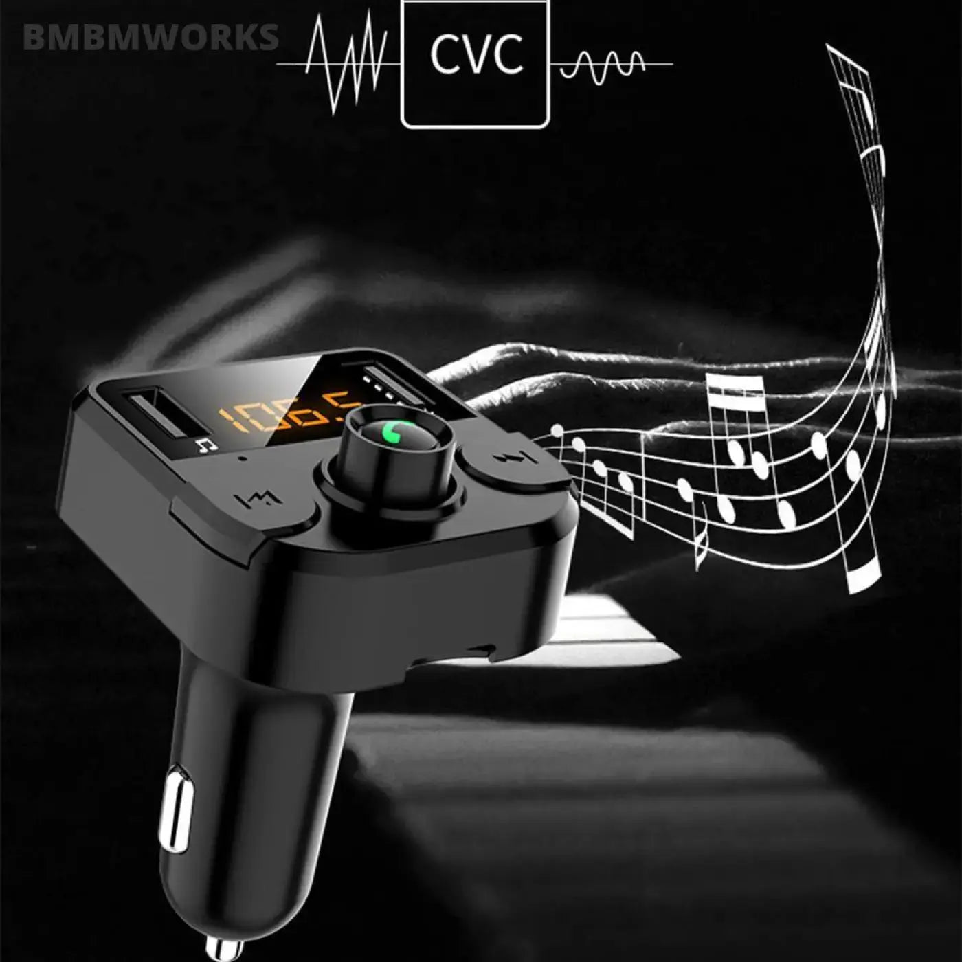 Usb Kit Charger Bluetooth 5.0 Fm Transmitter Cooper R50 R52 R53 R55 R56 R57 R60