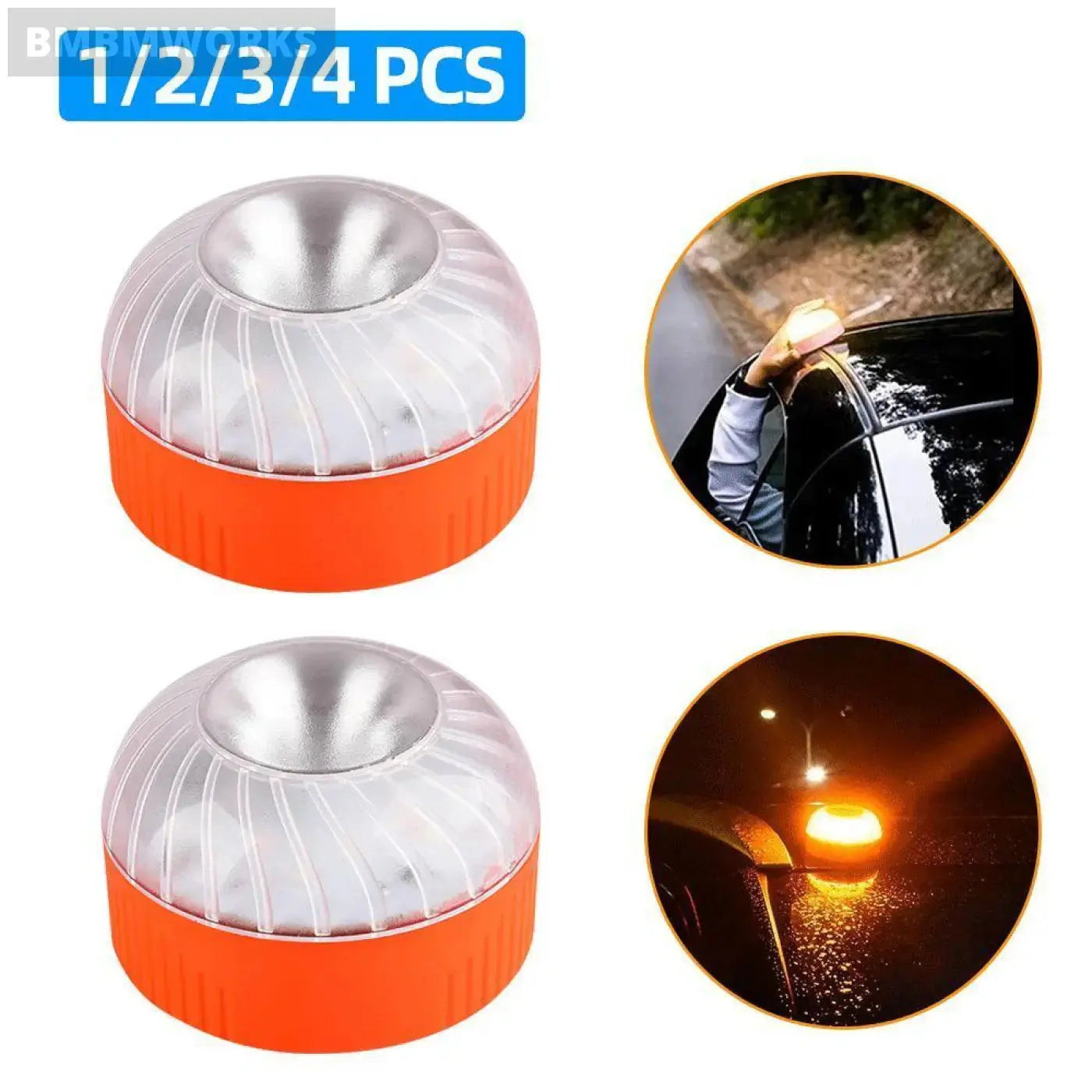 V16 Led Emergency Beacon Light Rechargeable Magnetic Induction Strobe
