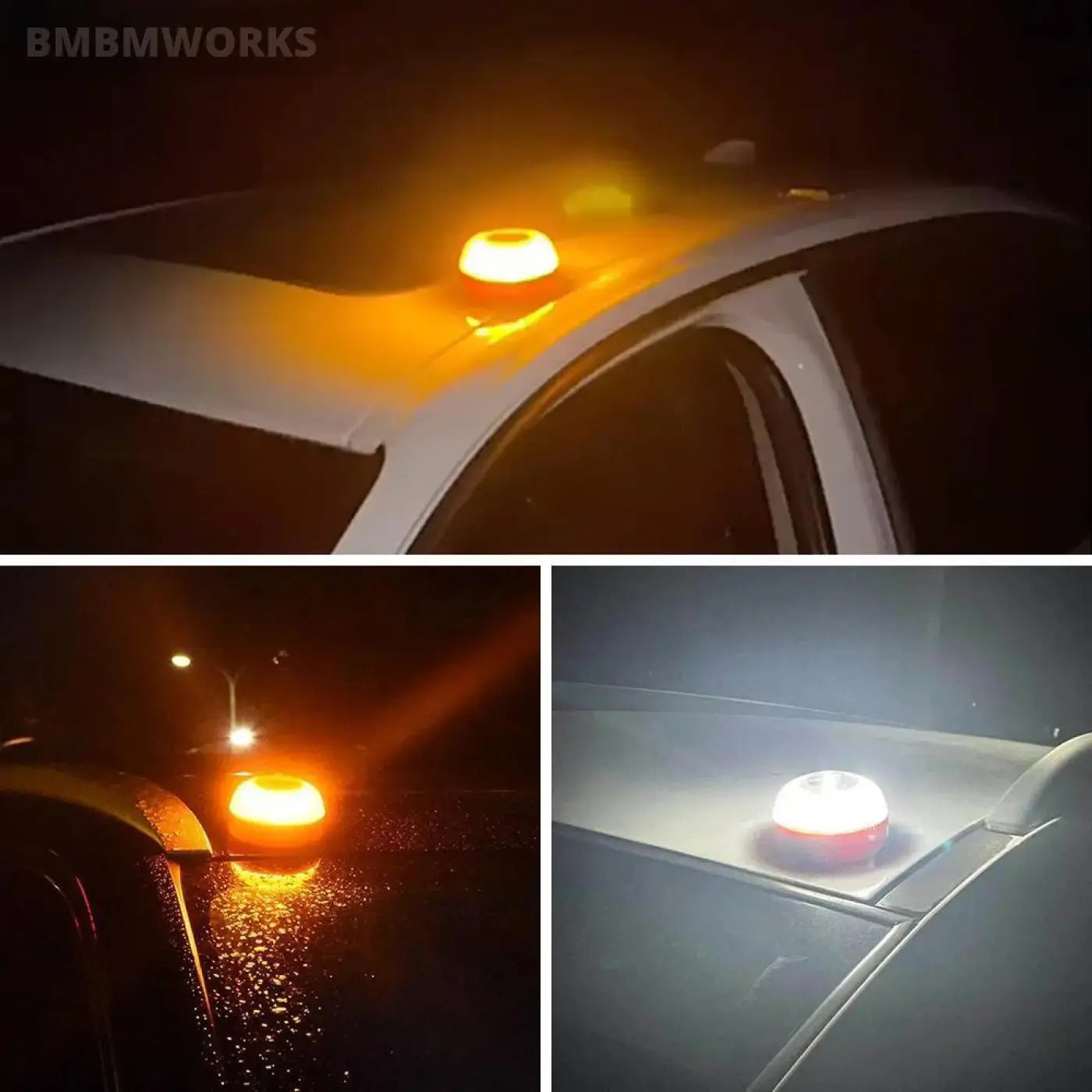 V16 Led Emergency Beacon Light Rechargeable Magnetic Induction Strobe