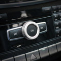 Volume Knob Decoration Silver Ring Cover Mercedes Benz A B Class Glk Gla Cla