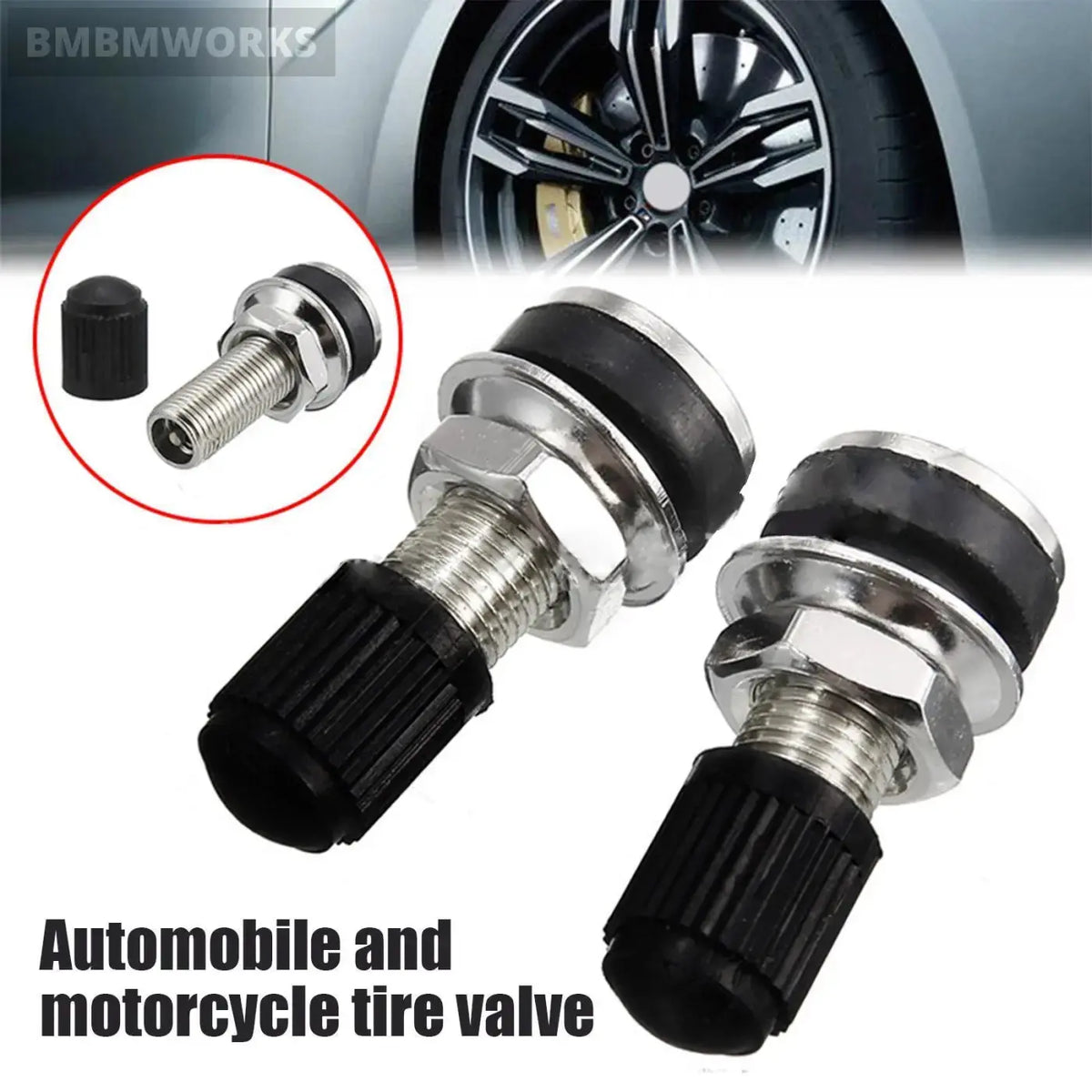 Wheel Valve 32Mm Motorbike Nozzle Scooter Bike Quad Tubeless Mountain