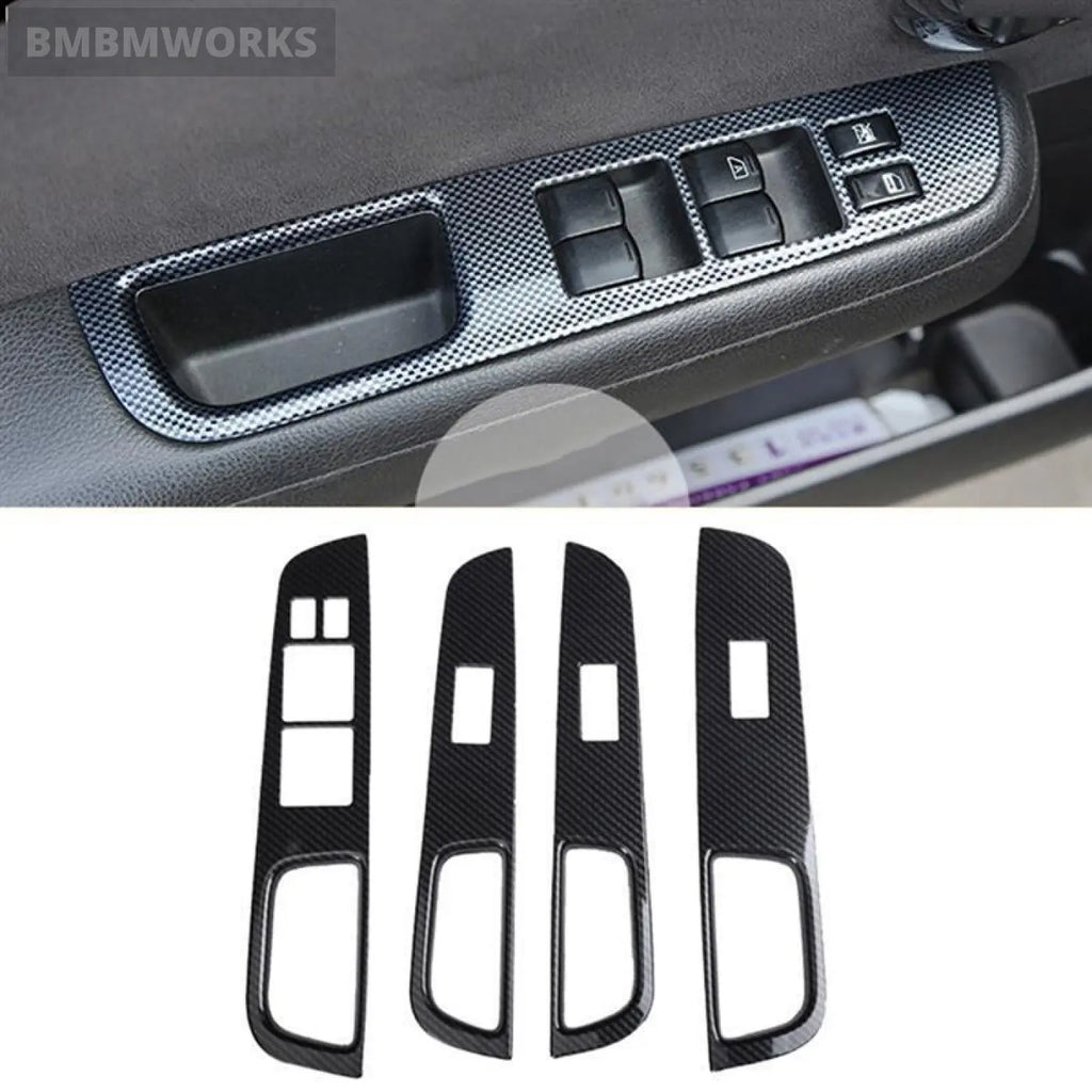Window Glass Lift Button Switch Cover Trim For Nissan Tiida Rhd 2005-2010