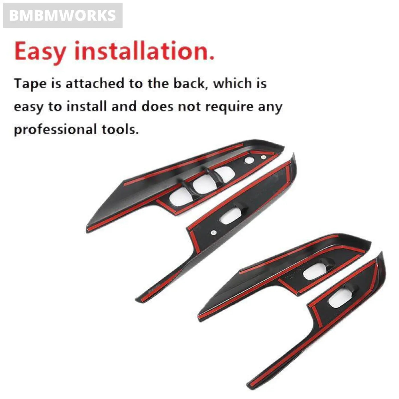 Window Glass Lift Switch Button Panel Cover Trim For Navara Np300 2016-2021