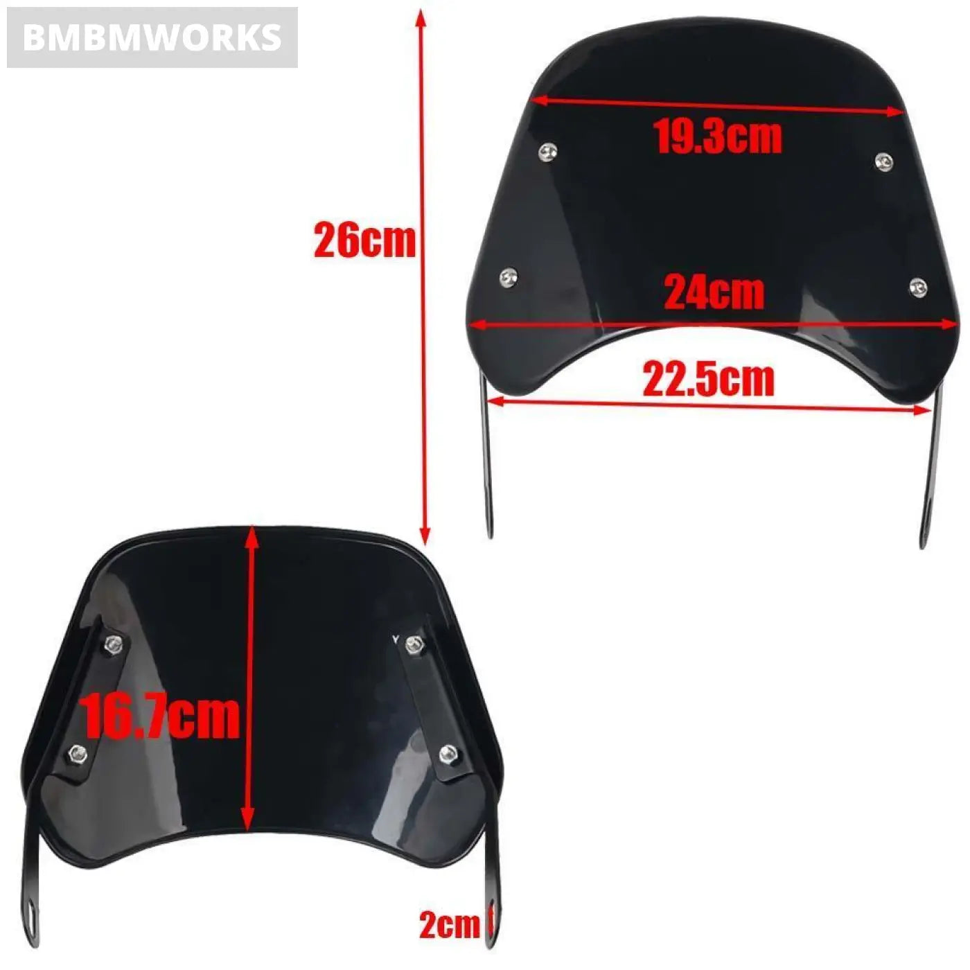 Windshield Wind Screen Deflector Cover Guard Royal Enfield Meteor 350