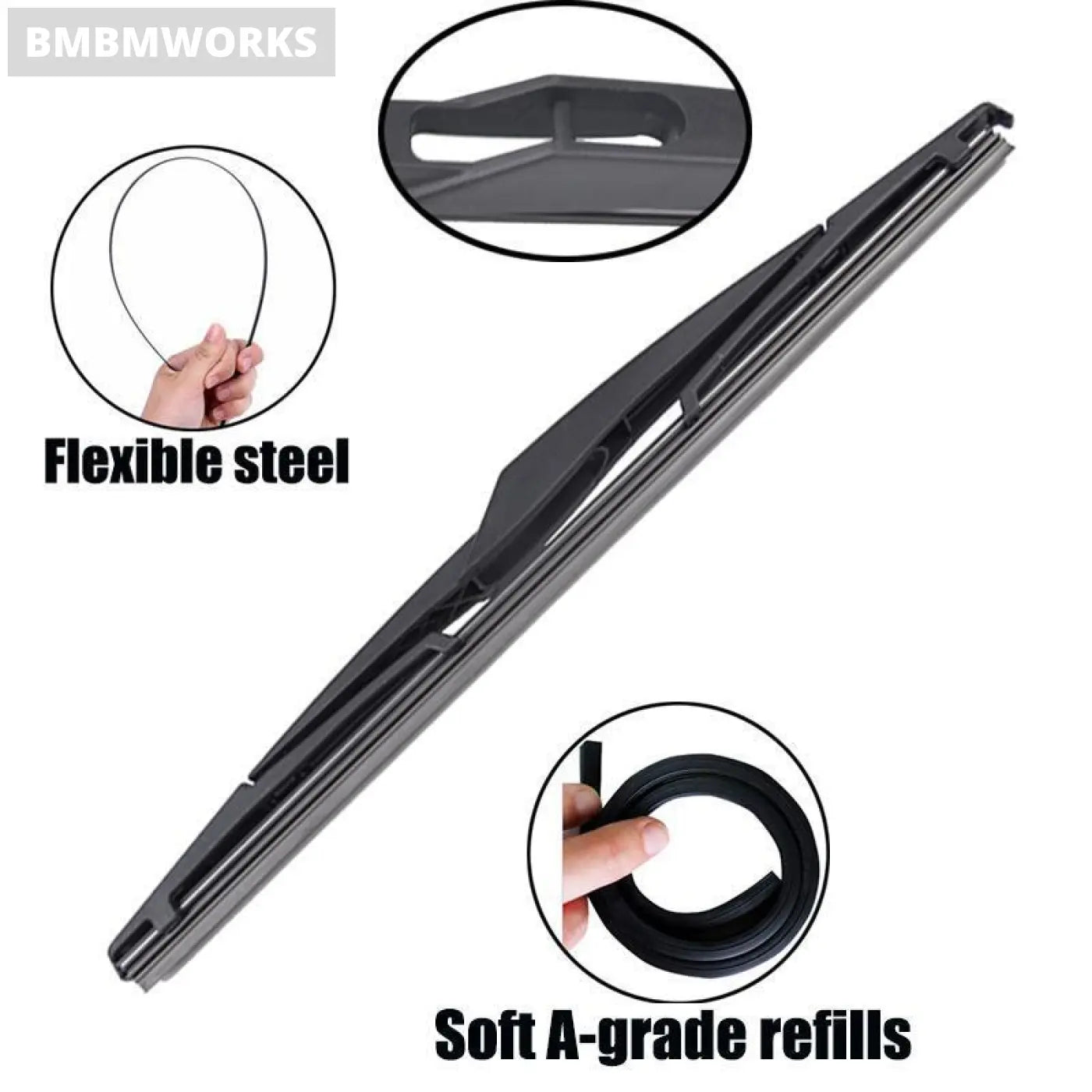 Windshield Windscreen Wiper Blade Arm Set Saab 9-3 93 9.3 2003-2009