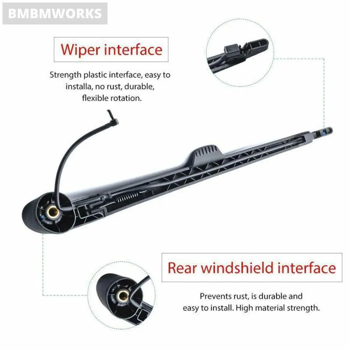 Windshield Wiper Arm Blade Set Chevrolet Trailblazer Envoy Buick Rainier